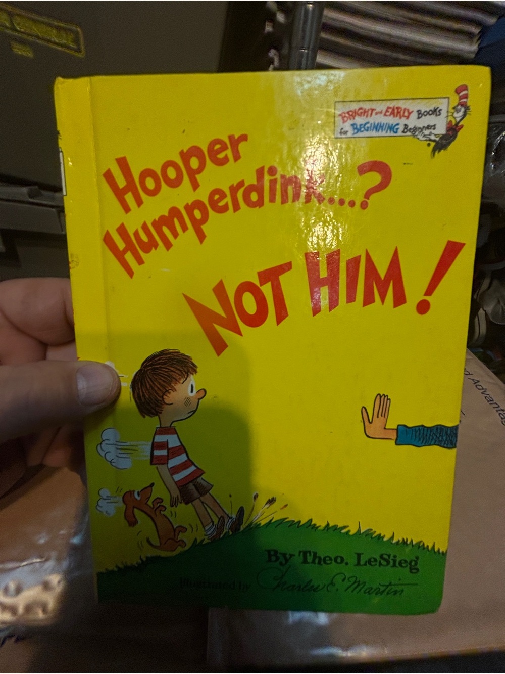 Hooper Humperdink Not Him! Children's Book by Dr. Seuss copyright 1976